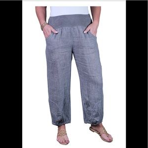 🆕 Tina Stephens Judith Linen Pant; NWOT